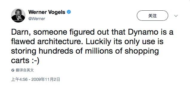amazon-cto-twitter-about-dynamo